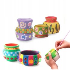 Lean-toys DIY sada hrnčířských kruhů hliněné umělecké barvy