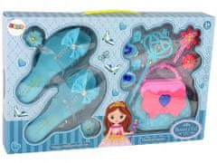 Lean-toys Beauty Set Slipper Peněženka Blue Spin