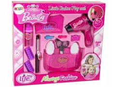 Lean-toys Beauty Kadeřnická sada Fén na vlasy Curling Iron Pink