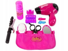 Lean-toys Beauty Kadeřnická sada Fén na vlasy Curling Iron Pink