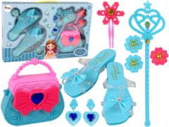 Lean-toys Beauty Set Slipper Peněženka Blue Spin