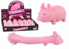 Lean-toys Flexibilní Pink Pig Squishy Toy S