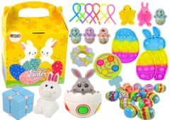 Lean-toys Sada hraček Easter Fidget Toys Easter eggs Decor