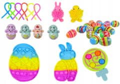 Lean-toys Sada hraček Easter Fidget Toys Easter eggs Decor