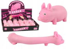 Lean-toys Flexibilní Pink Pig Squishy Toy S