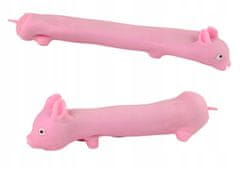 Lean-toys Flexibilní Pink Pig Squishy Toy S