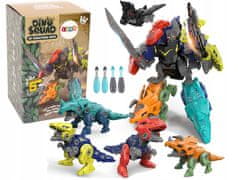 Lean-toys Stavebnice Dinosauři 5v1 Postavte si dinosaura