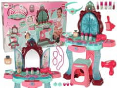 Lean-toys Beauty Set toaletní stolek se zvukem zrcadlového světla