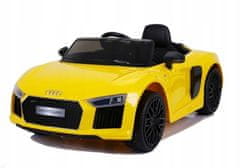 Lean-toys Vozidlo s akumulátorem Audi R8 JJ2198 Žlutá