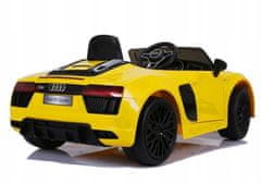 Lean-toys Vozidlo s akumulátorem Audi R8 JJ2198 Žlutá