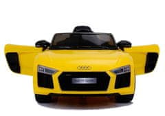 Lean-toys Vozidlo s akumulátorem Audi R8 JJ2198 Žlutá