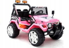 Lean-toys Dobíjecí Car Raptor Double Pink