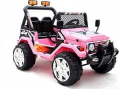 Lean-toys Dobíjecí Car Raptor Double Pink