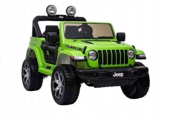 Lean-toys Bateriové auto Jeep Rubicon 4x4 Green