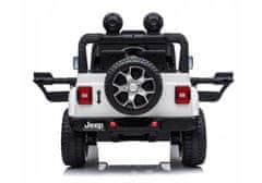 Lean-toys Baterie do auta Jeep Rubicon 4x4 Bílá