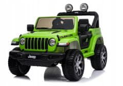 Lean-toys Bateriové auto Jeep Rubicon 4x4 Green