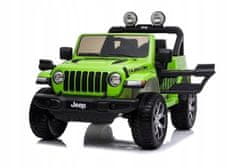 Lean-toys Bateriové auto Jeep Rubicon 4x4 Green