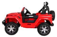 Lean-toys Bateriový vůz Jeep Rubicon 4x4 Red