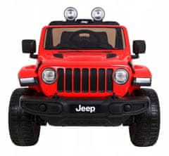 Lean-toys Bateriový vůz Jeep Rubicon 4x4 Red