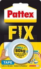Samolepicí páska "Pattex Fix 80 kg", modrá, oboustranná, 19 mm x 1,5 m, 1684211