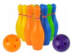 Lean-toys Barevná bowlingová sada 10 ks míč 26 cm