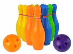 Lean-toys Barevná bowlingová sada 10 ks míč 26 cm