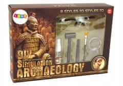 Lean-toys Archeologická sada 2v1 různé krystalové poklady