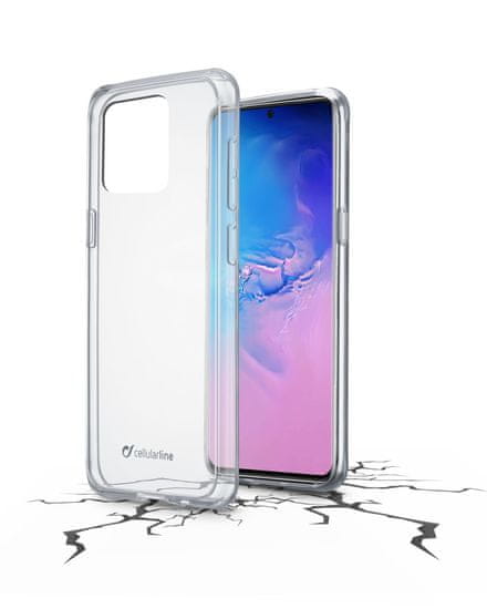 CellularLine Zadní čirý kryt s ochranným rámečkem Clear Duo pro Samsung Galaxy S20 Ultra