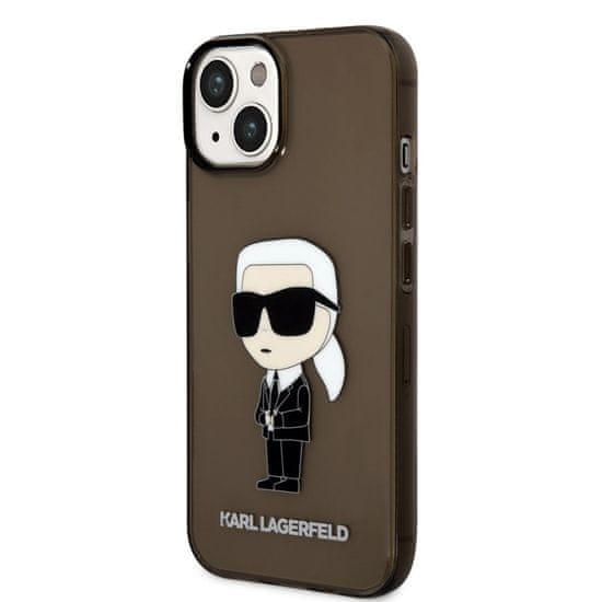 Karl Lagerfeld  IML Ikonik NFT Zadní Kryt pro iPhone 14 Plus Black