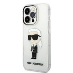 Karl Lagerfeld  Translucent Ikonik NFT Zadní Kryt pro iPhone 14 Pro Transparent