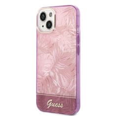 Guess  PC/TPU Jungle Zadní Kryt pro iPhone 14 Plus Pink