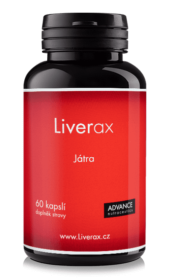 Advance nutraceutics ADVANCE Liverax 60 kapslí - nejsilnější extrakt ostopestřece, 80% silimarinu