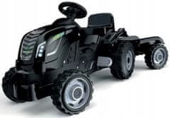 Smoby Traktor XL Černý pedál s přívěsem