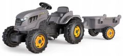 Smoby Traktor XXL Grey s pedály a přívěsem