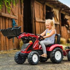 Falk Traktor Valtra Burgundský pedál s přívěsem