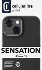 CellularLine Ochranný silikonový kryt Sensation pro Apple iPhone 13, černý