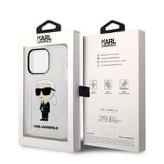 Karl Lagerfeld  Translucent Ikonik NFT Zadní Kryt pro iPhone 14 Pro Transparent