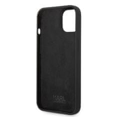 Karl Lagerfeld  Liquid Silicone Choupette Zadní Kryt pro iPhone 14 Plus Black