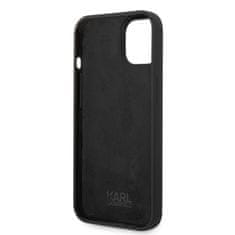 Karl Lagerfeld  Liquid Silicone Karl Head Zadní Kryt pro iPhone 14 Plus Black