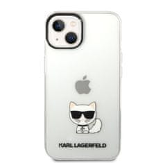 Karl Lagerfeld  Choupette Logo Zadní Kryt pro iPhone 14 Plus Transparent