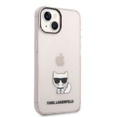 Karl Lagerfeld  Choupette Logo Zadní Kryt pro iPhone 14 Plus Pink