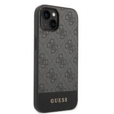 Guess  4G Stripe Zadní Kryt pro iPhone 14 Plus Grey