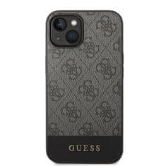 Guess  4G Stripe Zadní Kryt pro iPhone 14 Plus Grey