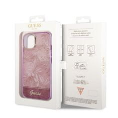 Guess  PC/TPU Jungle Zadní Kryt pro iPhone 14 Plus Pink