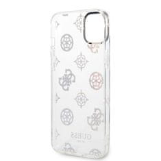 Guess  PC/TPU Peony Glitter Zadní kryt pro iPhone 14 Plus White