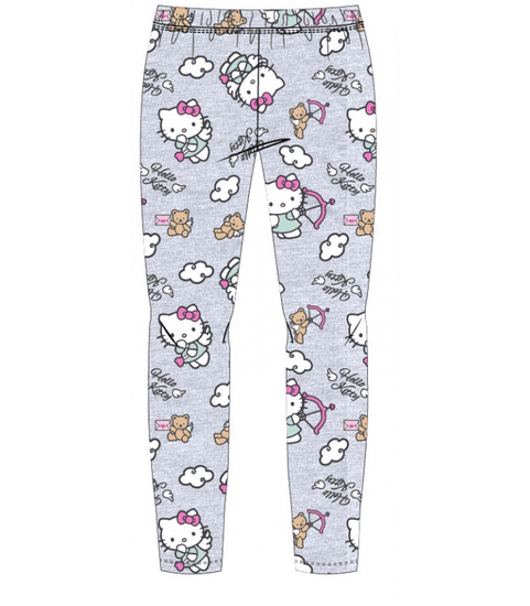 E plus M Dívčí legíny Hello Kitty anděl šedé 98-128 cm