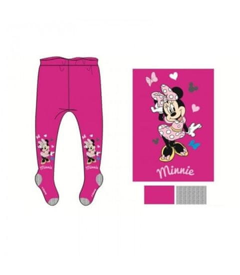 E plus M Punčocháče Minnie tmavě růžové 92-134 cm