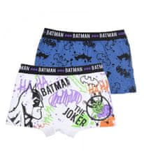 Cerda Chlapecké boxerky Batman set bílé/modré 2ks