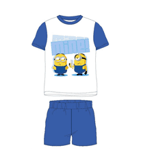 E plus M Chlapecké pyžamo Mimoni bílé s modrou 98-128