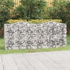 Petromila Klenutý gabion vyvýšený záhon 200x50x100 cm pozinkované železo